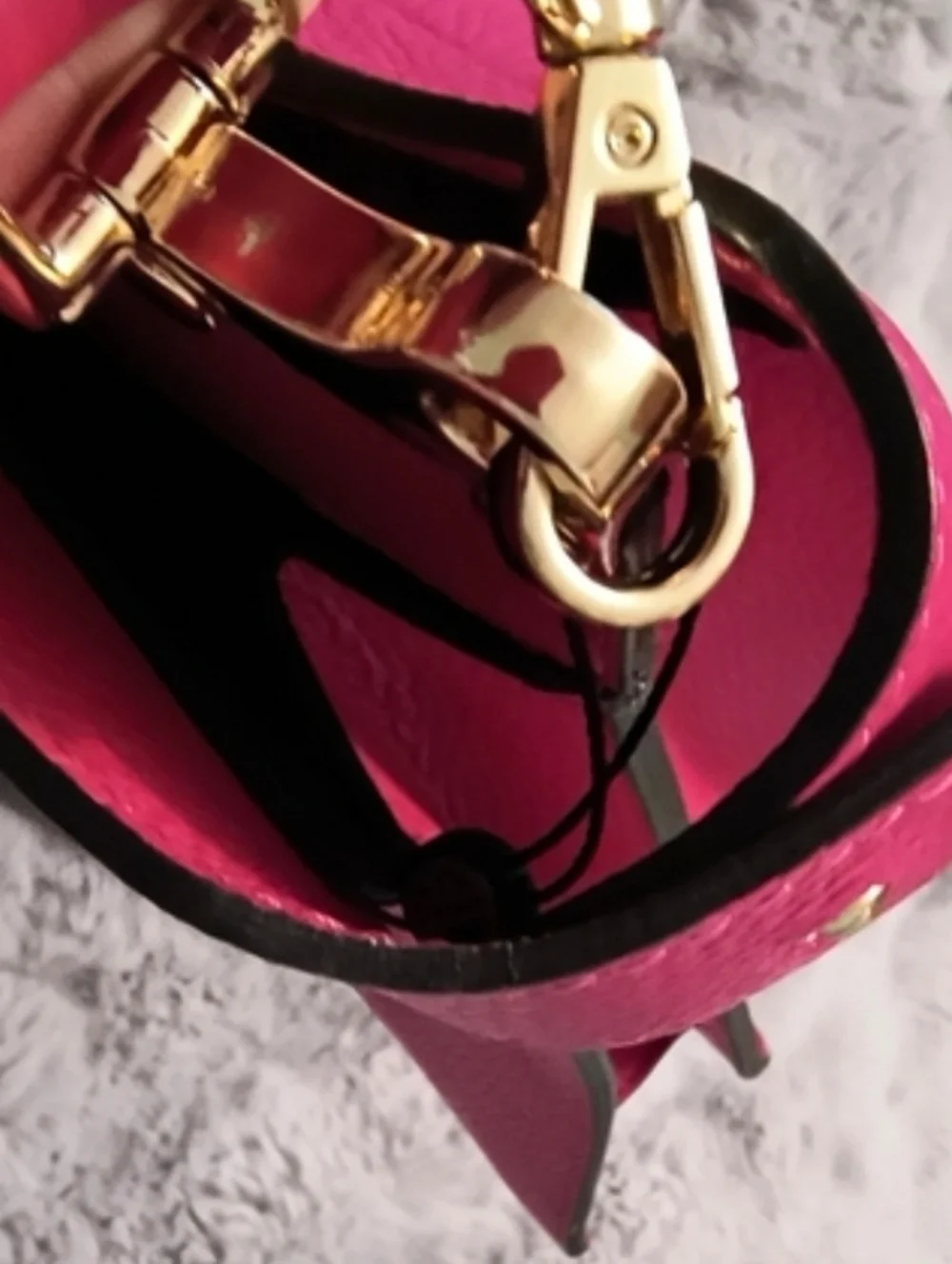 Toro Firenze Italian Double Compartment Leather Pink Bag